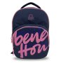 Ученическа раница, Benetton, Blue Pink Letters, 28x10.5x42cм, снимка 1