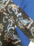 СТРАХОТНА риза/блуза в синьо-кафяв пейсли принт, снимка 8