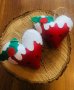 Коледна декорация сърце/ Коледни играчки сърце за елха от филц ръчна изработка, снимка 3