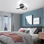 Модерна черна LED таванна лампа 30 W, 6500 K, 37 x 37 см, снимка 4