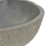 vidaXL Мивка от речен камък, овална, (37-46)x(29-36) см, снимка 8