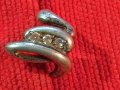 ТОКАШ СКЪПОЦЕНЕН СРЕБЪРЕН ПРЪСТЕН МАРКОВО СРЕБРО 925 с БЛЕСТЯЩИ ЦИРКОНИ ДИЗАЙНЕРСКО АРТ БИЖУ 30579, снимка 1