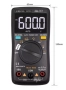 RM102Pro multimeter мултиметър – 6000 отчета, подсветка, AC/DC амперметър, волтметър, измерване на , снимка 6