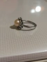 Продавам сребърен пръстен с печат 925, с розова естествена перла с размер 8 мм. , снимка 2