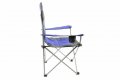 Рибарски стол, сгъваем стол, пикник стол, къмпинг стол, синьо - 130 кг, снимка 5