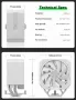 Охладител за процесор upHere, up1T4, бял, 4×Ф6mm, PWM 120mm, TDP 230W, снимка 8