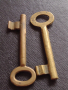 Два стари ключа за брава от соца за КОЛЕКЦИЯ ДЕКОРАЦИЯ БИТОВ КЪТ 41023, снимка 3