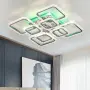 Квадратен LED плафон STCH, 100 W, 56 × 56 × 12 см, с дистанционно, снимка 1