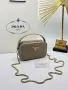 Prada Елегантна Дамска Чанта С Твърда Форма Дръжка За Ръка И Златна Верижка - 7 Цвята Код SEM-866, снимка 4