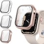 360 кейс с протектор за дисплея на Apple Watch 45mm – сребрист, снимка 1