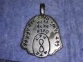 РЯДЪК ПОСРЕБРЕН СТАР ДВУСТРАНЕН КАБАЛИСТИЧЕН МЕДАЛЬОН АМУЛЕТ от БЛАГОРОДНА СТОМАНА МАЙСТОРСКИ 38146, снимка 14