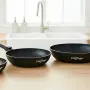 Комплект 3 бр. индукционни тигани Cheffinger с подвижни дръжки, снимка 1