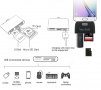 Преходник 4в1 от USB Type C към Micro USB, SD за мишка, клавиатура, флашка, OTG за смартфон, адаптер, снимка 4