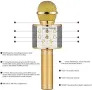 Блутут Караоке Микрофон с вграден говорител- златен, снимка 5