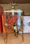 Стъклен диспенсър за напитки 2.6 L с коледен дизайн и златиста стойка, снимка 4