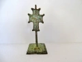 Възрожденски бронзов обреден кръст с печат - Просфора, снимка 7