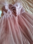 Официална дълга рокля, светло розово, тюл, снимка 14