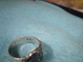 СТАР СКЪПОЦЕНЕН СРЕБЪРЕН АРТ НУВО ПРЪСТЕН СРЕБРО СРЕБРО 925 СТАРА ЮВЕЛИРНА ИЗРАБОТКА 25938, снимка 5