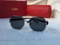 Cartier 2022 дамски слънчеви очила Осмоъгълник с камъни, снимка 2