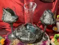 Сервиз за вино в старинно злато, снимка 3