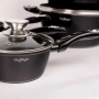 Комплект съдове за готвене Cheffinger от лят алуминий с мраморно покритие – 10 части, снимка 5