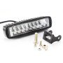 1бр. прожектор LED bar лед бар халоген 18W с мигач 10-30V , 16см, снимка 2