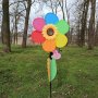3609 Вятърна въртележка за градина Голямо цвете с гъсеница, снимка 3