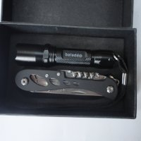 Сгъваем нож комплект с фенерче , снимка 9 - Ножове - 40628701