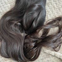 Естествена славянска коса 80см треса, снимка 3 - Аксесоари за коса - 38907704