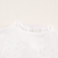 Дамска ефектна риза в бяло с къс ръкав, снимка 12 - Ризи - 40426926