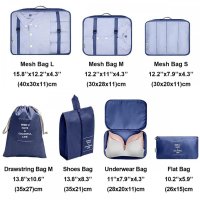 Комплект чанти органайзери за куфар, снимка 12 - Други стоки за дома - 41475996