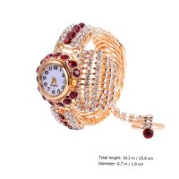 fashion 3v1 дамски часовник гривна и пръстен HOT SALE, снимка 1 - Дамски - 44449916