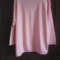Блуза цвят пудра с надписи размер ХЛ, снимка 4 - Тениски - 35997874