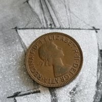 Монета - Великобритания - 1/2 (половин) пени | 1958г., снимка 2 - Нумизматика и бонистика - 34114053