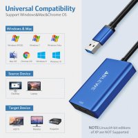 USB към HDMI адаптер, ABLEWE за MAC и Windows, снимка 7 - Суичове - 41755707