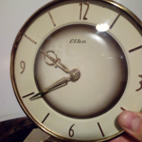 Настолен 8-дневен немски механичен часовник, снимка 2 - Антикварни и старинни предмети - 36232222
