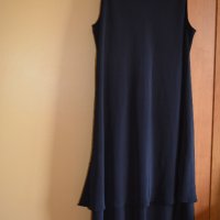 Дамски сет от рокля и сако - бяло и тъмно синьо, снимка 3 - Сака - 41962285