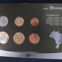 Бразилия - Комплектен сет - 2003-2009 , 6 монети , снимка 2 - Нумизматика и бонистика - 44516444
