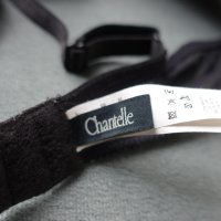 Chantelle 80C размер луксозен сутиен с черна дантела и златист сатен, снимка 8 - Бельо - 40475232