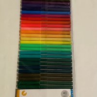 40 х Качествени Цветни Флумастери - внос от Англия, снимка 2 - Други - 33852473