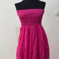 Розова лятна/плажна рокля, снимка 2 - Рокли - 41634013