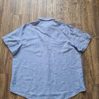 Страхотна мъжка ленена риза DRESSMANN размер 2XL, снимка 3 - Ризи - 41683158