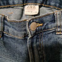  Детски дънки за момиче ZARA, 152см, снимка 2 - Детски панталони и дънки - 44811799