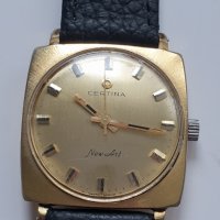Мъжки позлатен часовник Certina New Art, снимка 3 - Антикварни и старинни предмети - 40718232