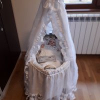 Порцеланова кукла с люлка , снимка 1 - Кукли - 34425416