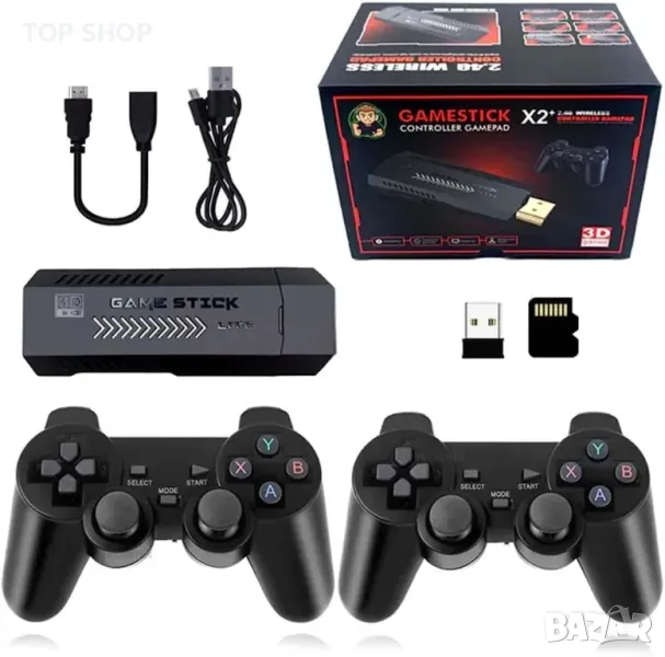 Ретро конзола X2 Plus Game Stick 40 000 игри, 128 GB, снимка 1