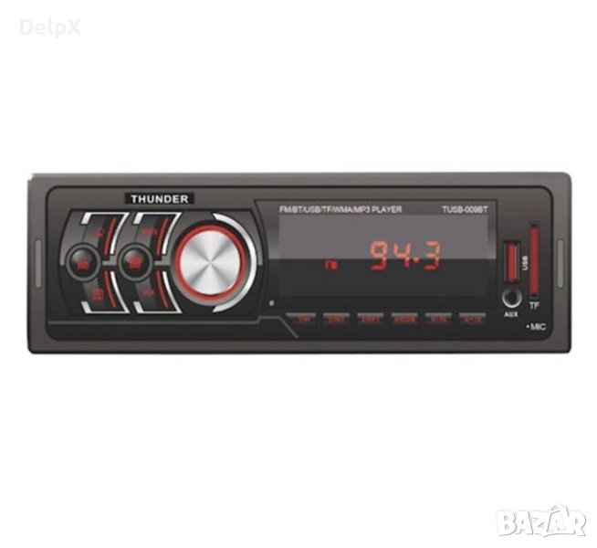 Автомобилен радио MP3 плеър TUSB-009BT, AUX, FM, SD, USB, BLT 4x40W, 12V, снимка 1