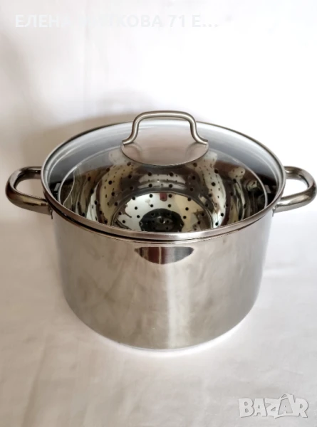 Многофункционална тенджера Beyond с метален гевгир-за варене,пържене или готвене на пара, снимка 1