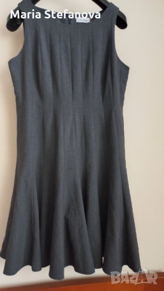 Сива разкроена рокля Calvin Klein , снимка 1