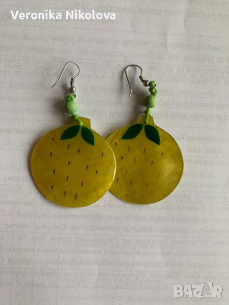 Обеци - лимони, снимка 1